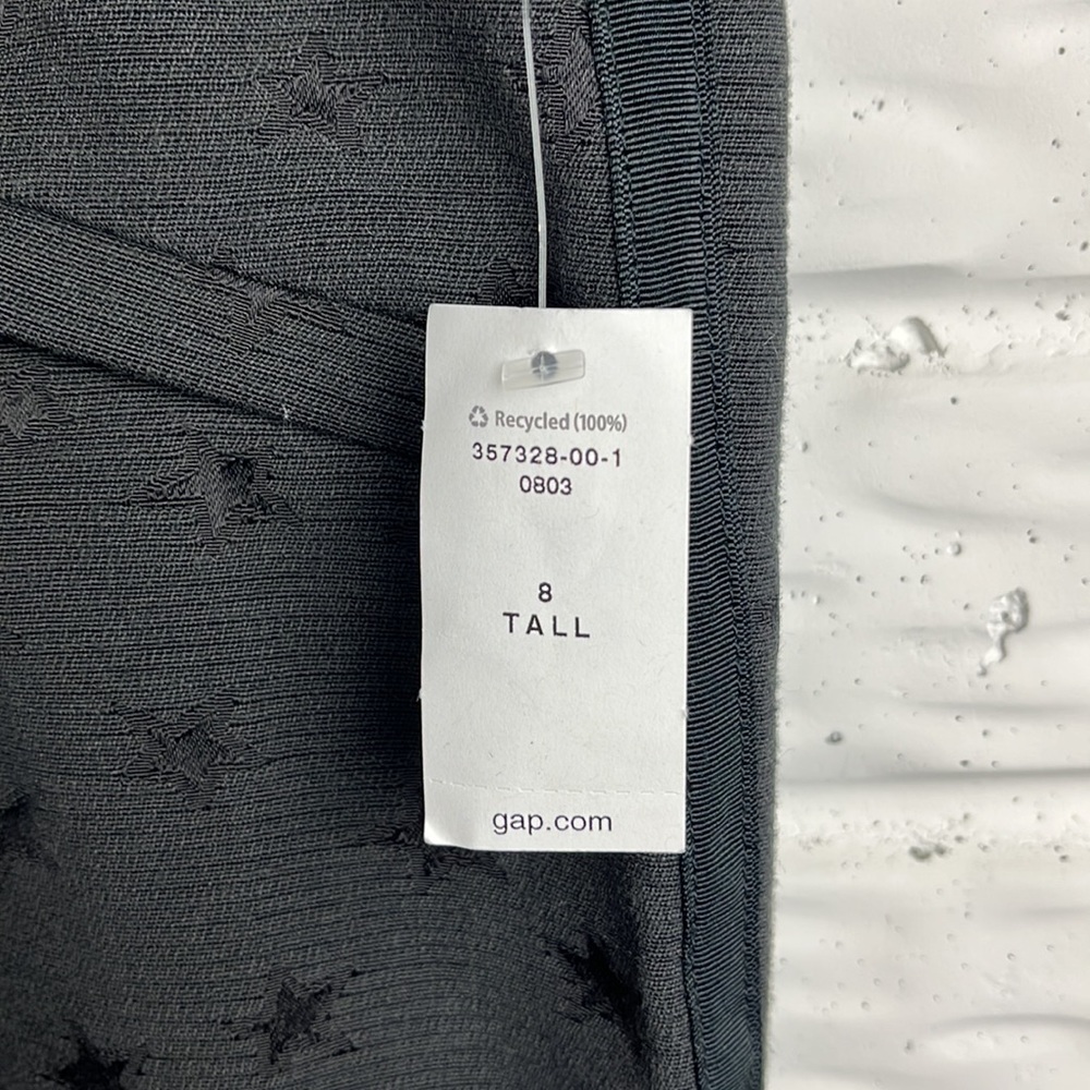 GAP STARS BLACK TROUSERS SKINNY ANKLE SIZE 8 31 inseam NWT - Picture 6 of 13